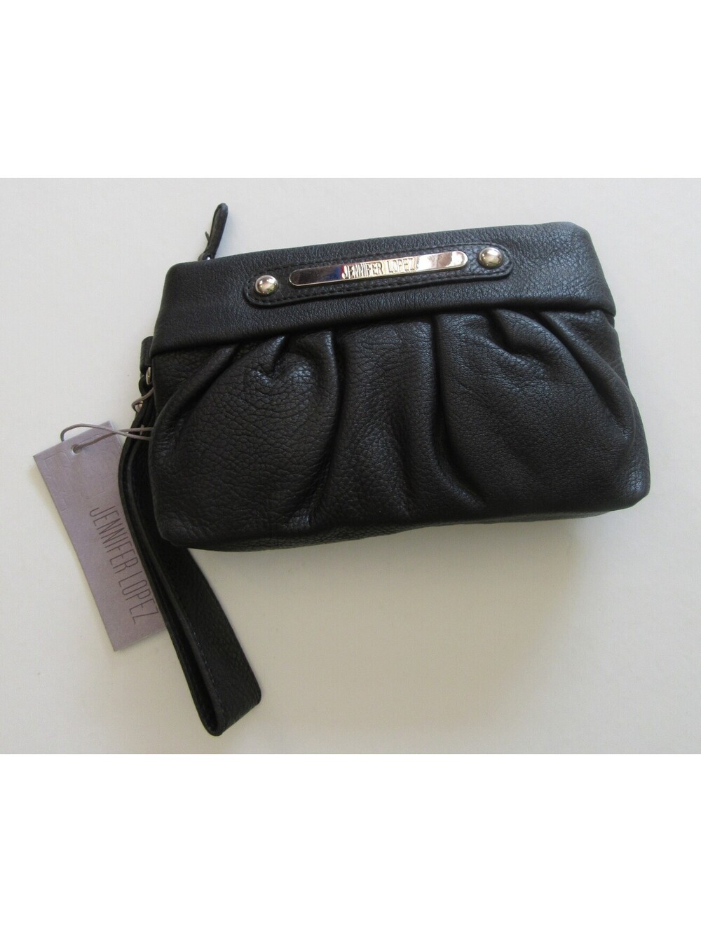 Jennifer Lopez JLO Large Lula Wristlet Clutch Black NWT